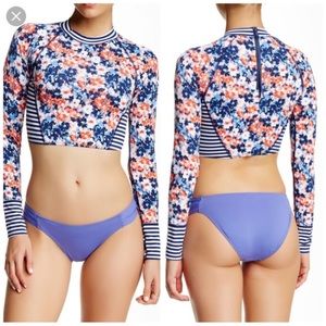 [Tart Swim] Leighann Floral Rash Guard